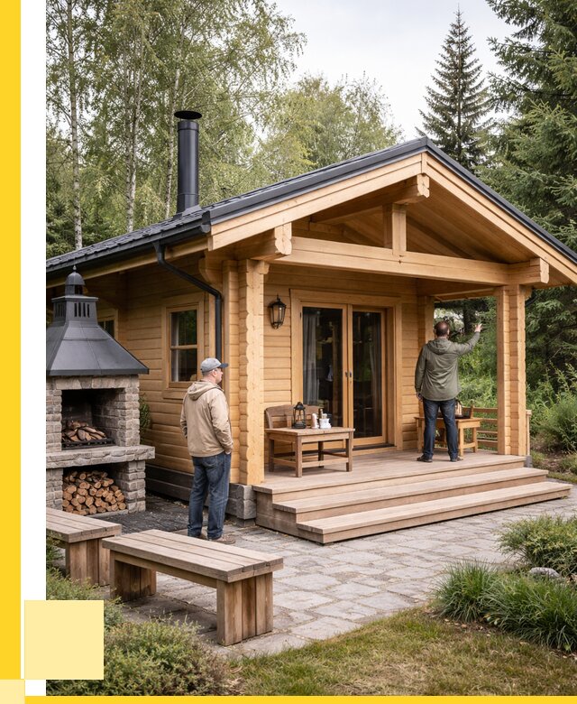 Деревянные бани под ключ в Чусовой от 470160 р. | ЭриданЧсв