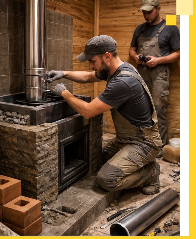 Изготовление и установка банных печей под ключ в Чусовой