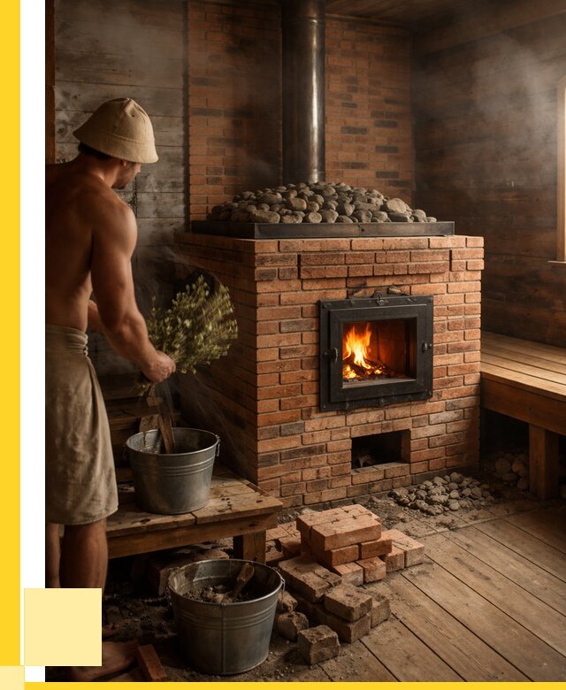 Кирпичные банные печи в Чусовой от 94032 р. | ЭриданЧсв