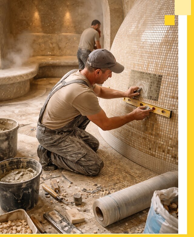 Хамам под ключ в Чусовой: проектирование, строительство, отделка