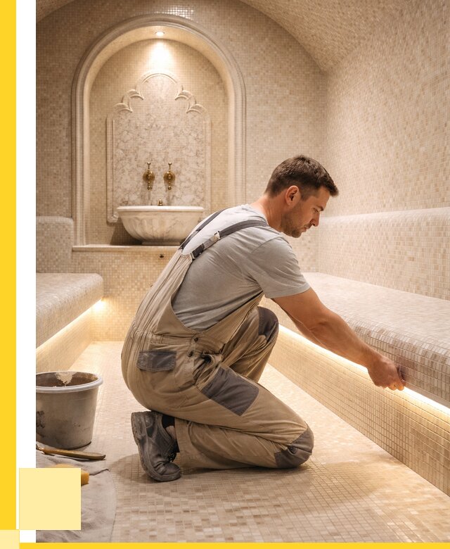 Отделка хамамов под ключ в Чусовой от 5746 р. | ЭриданЧсв