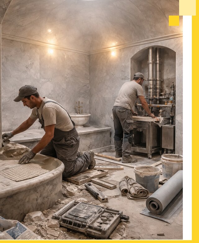 Строительство турецких бань хаммам под ключ в Чусовой