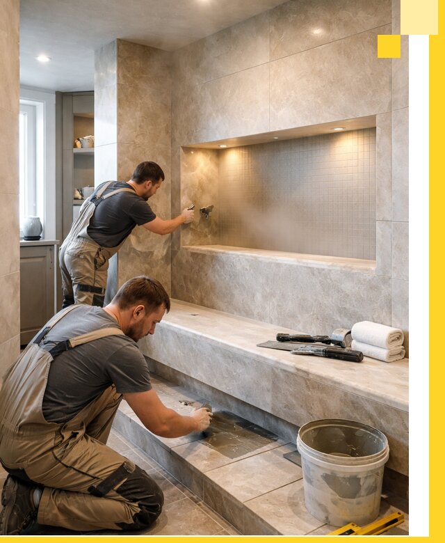 Профессиональное строительство хамама в квартире в Чусовой