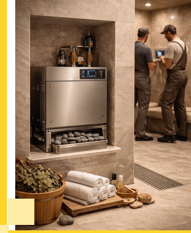 Парогенераторы для хамама в Чусовой от 78360 р. | ЭриданЧсв