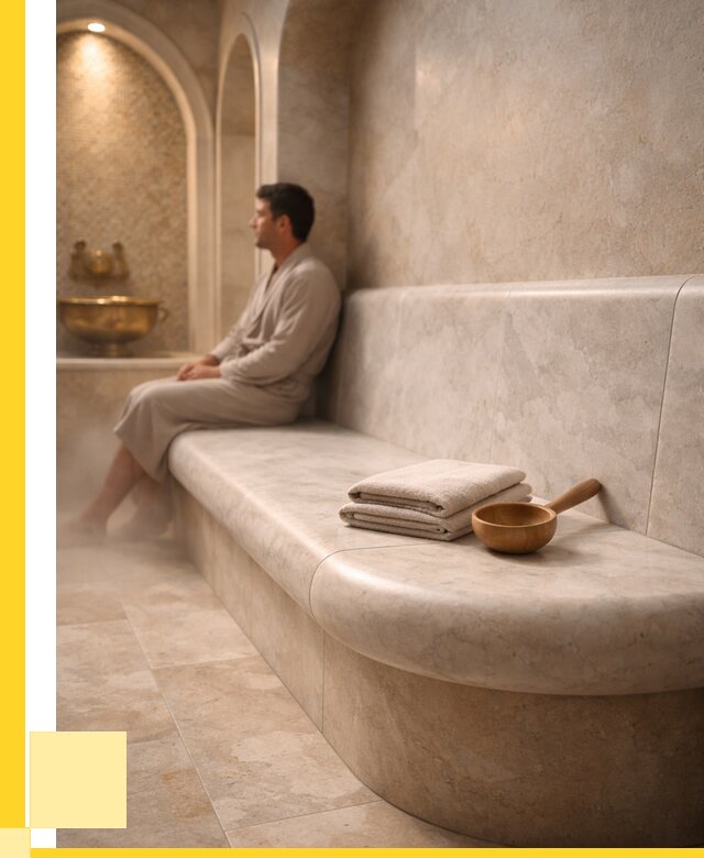 Сиденья для хамама в Чусовой под ключ от 12538 р. | ЭриданЧсв