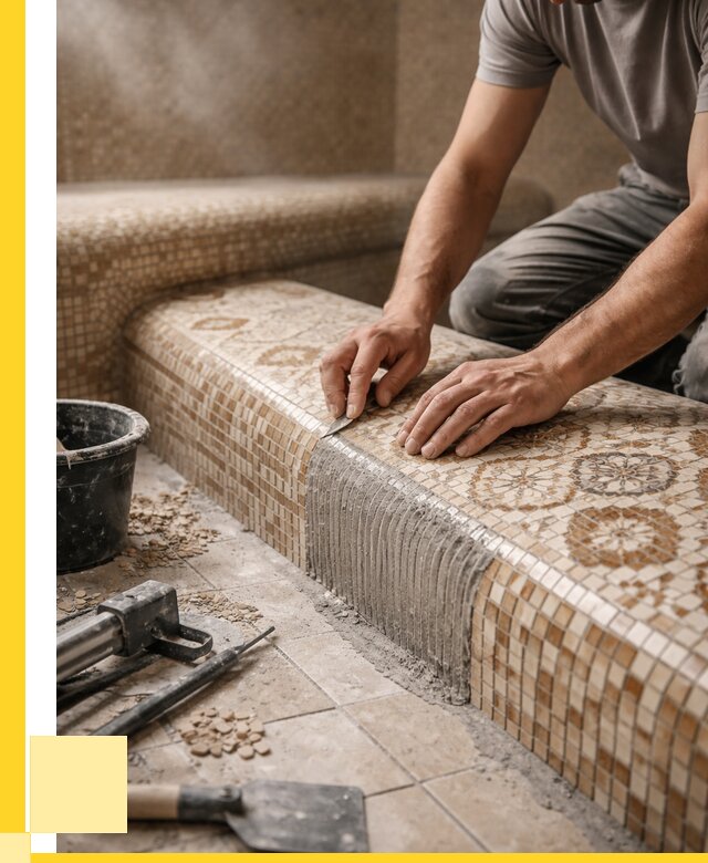 Плитка для хамама под ключ в Чусовой от 3657 р. | ЭриданЧсв