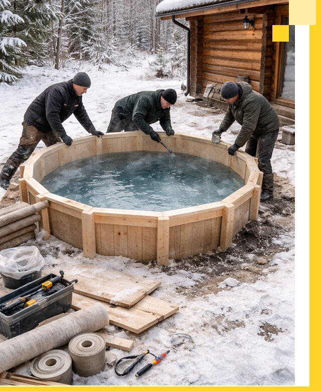 Изготовление и установка ледяных купелей под ключ в Чусовой