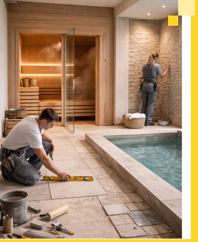 Комплексный дизайн и отделка интерьеров SPA под ключ в Чусовой